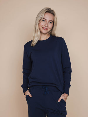 SNURK Slow Navy Sweater Dames