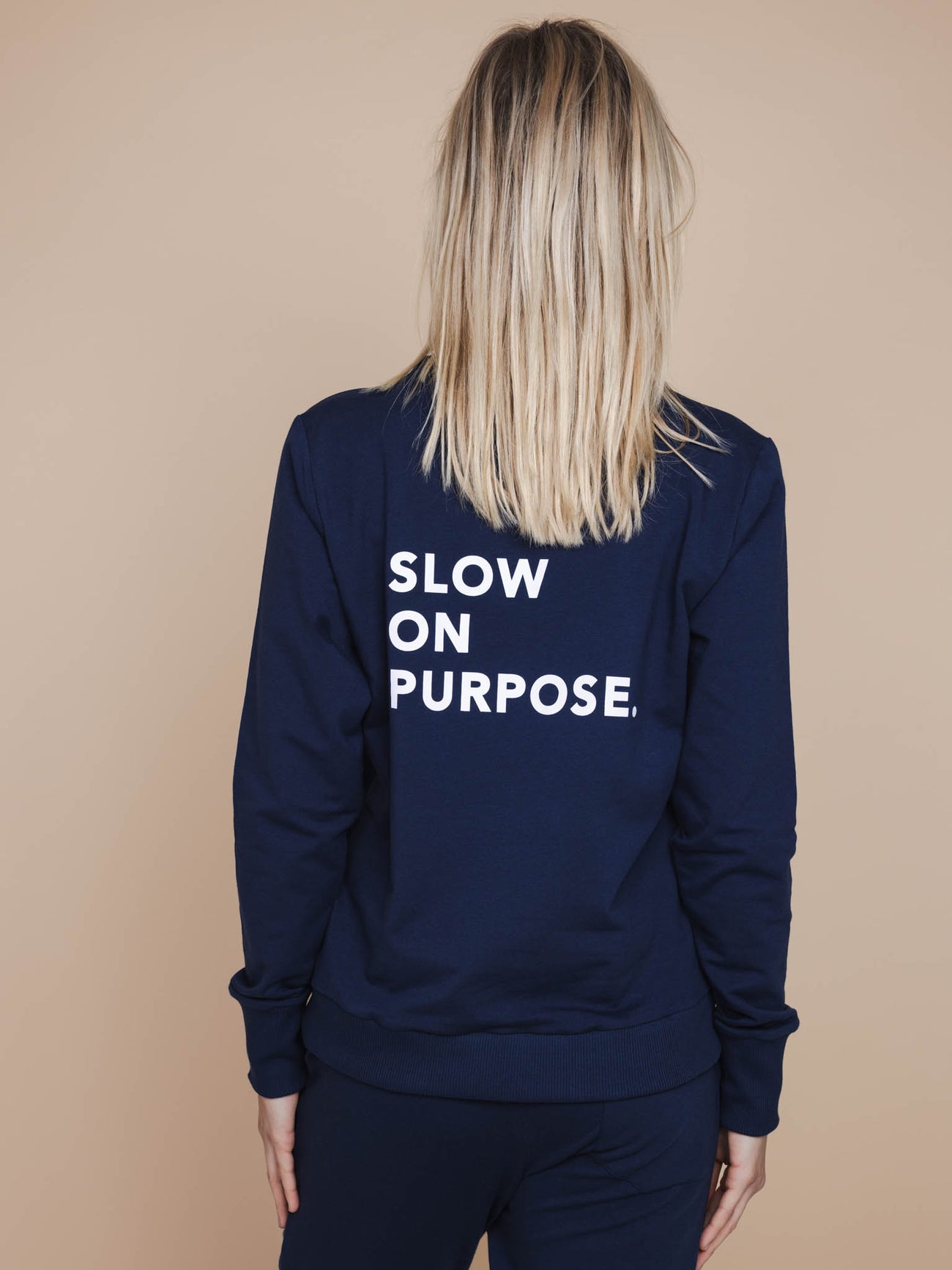 SNURK Slow Navy Sweater Dames