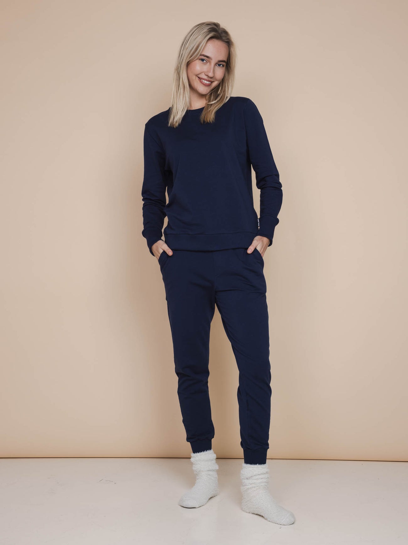 SNURK Slow Navy Sweater Dames