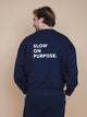 SNURK Slow Navy Sweater Unisex