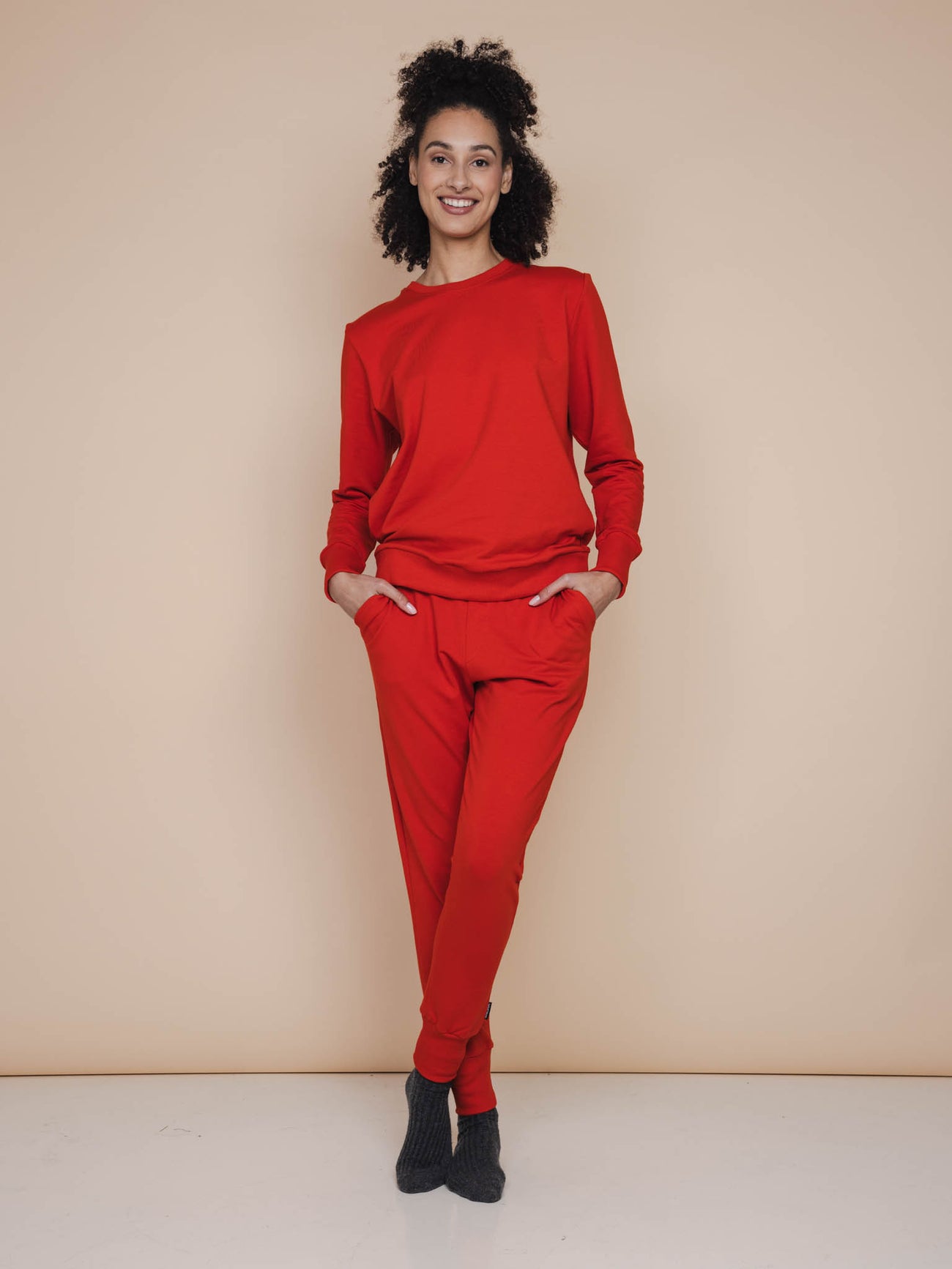 SNURK Slow Red Sweater Dames