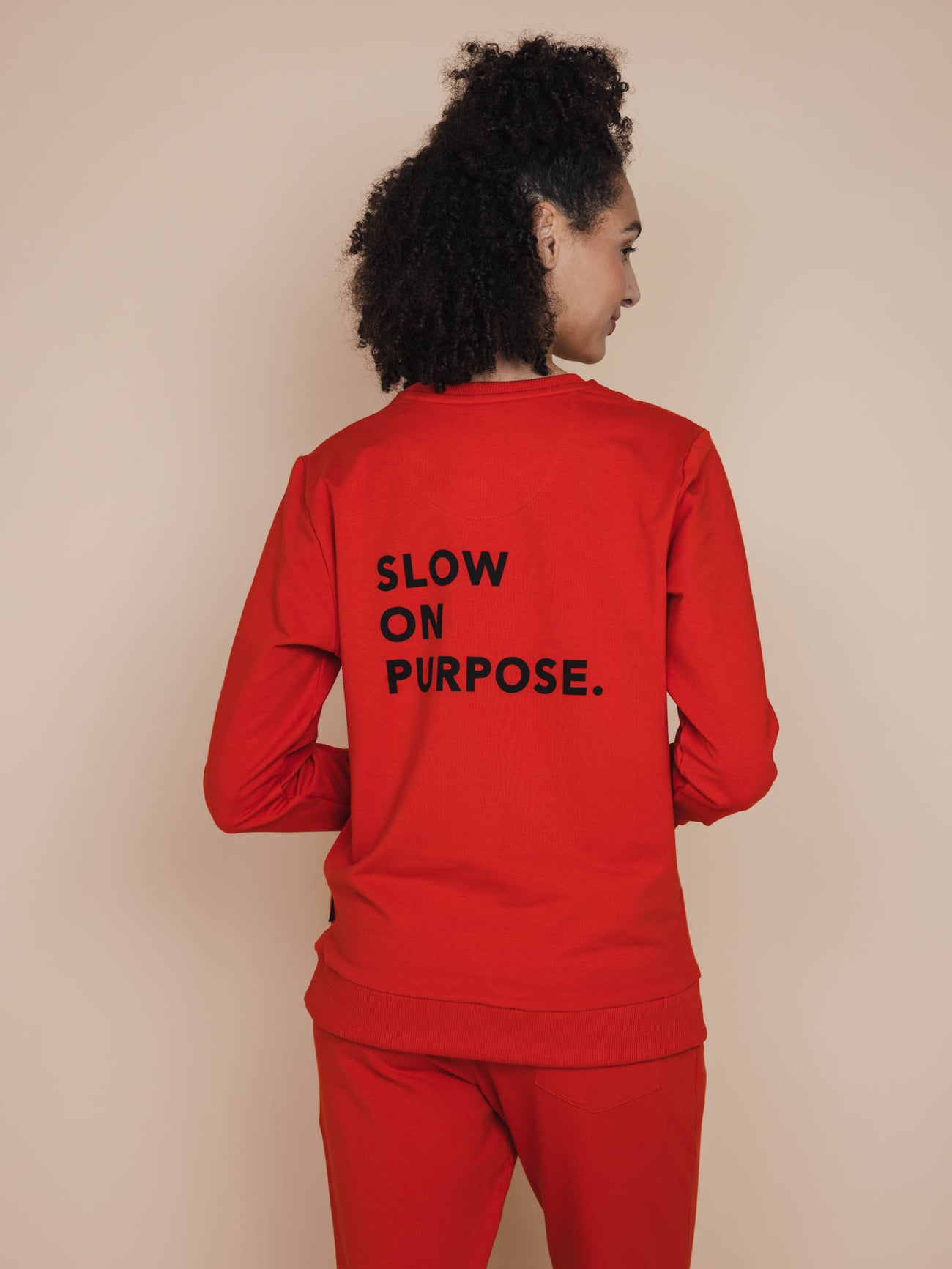 SNURK Slow Red Sweater Dames