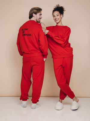SNURK Slow Red Sweater Unisex
