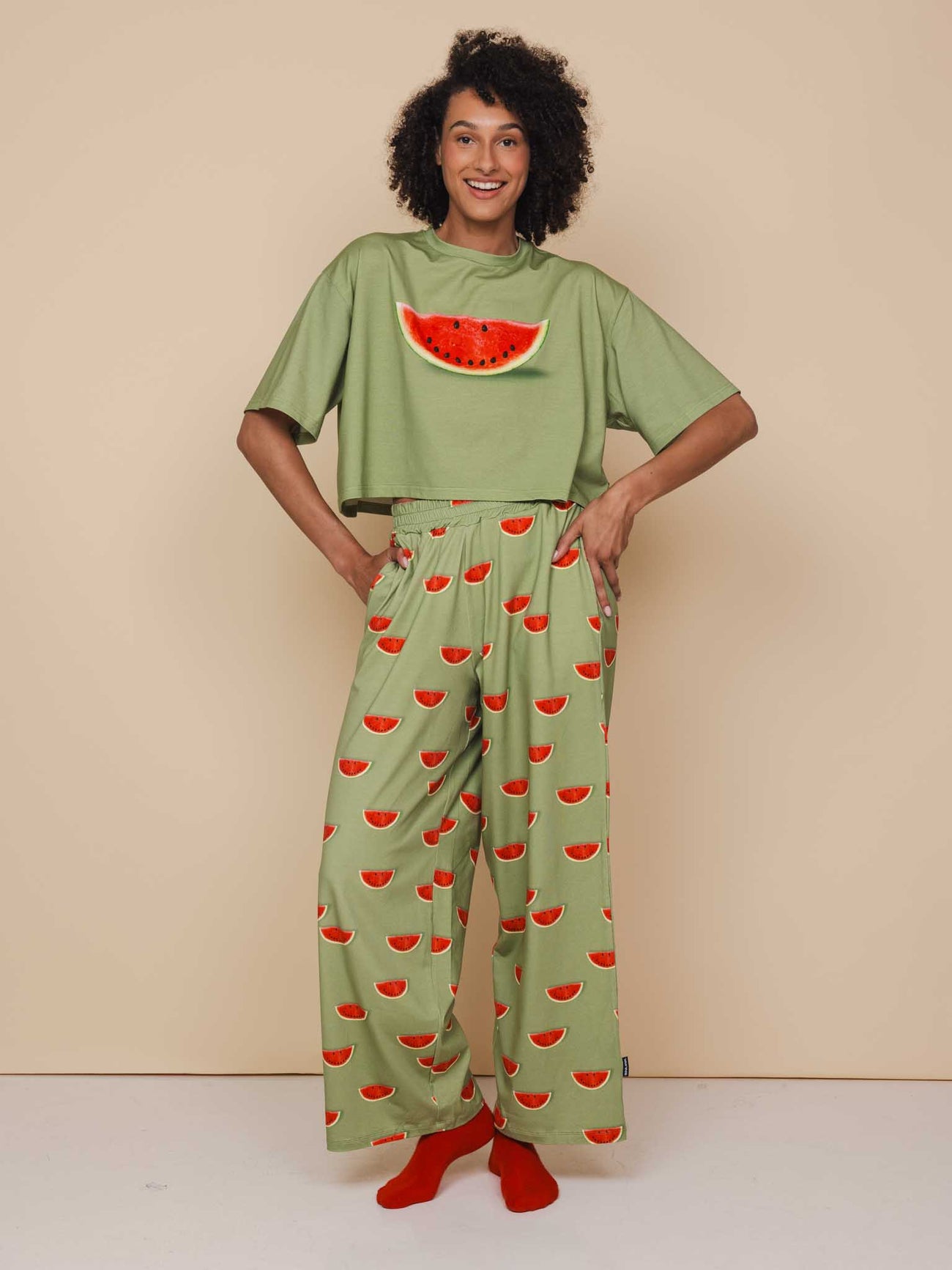 SNURK Watermelon Wijde broek Dames