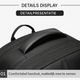 Detail van VINQ Vacuüm Rugzak met Draadloze Pomp Grijs VQ2520, met comfortabele handvat.