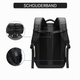 VINQ Vacuüm Rugzak met Draadloze Pomp Grijs VQ2520 schouderband details en design