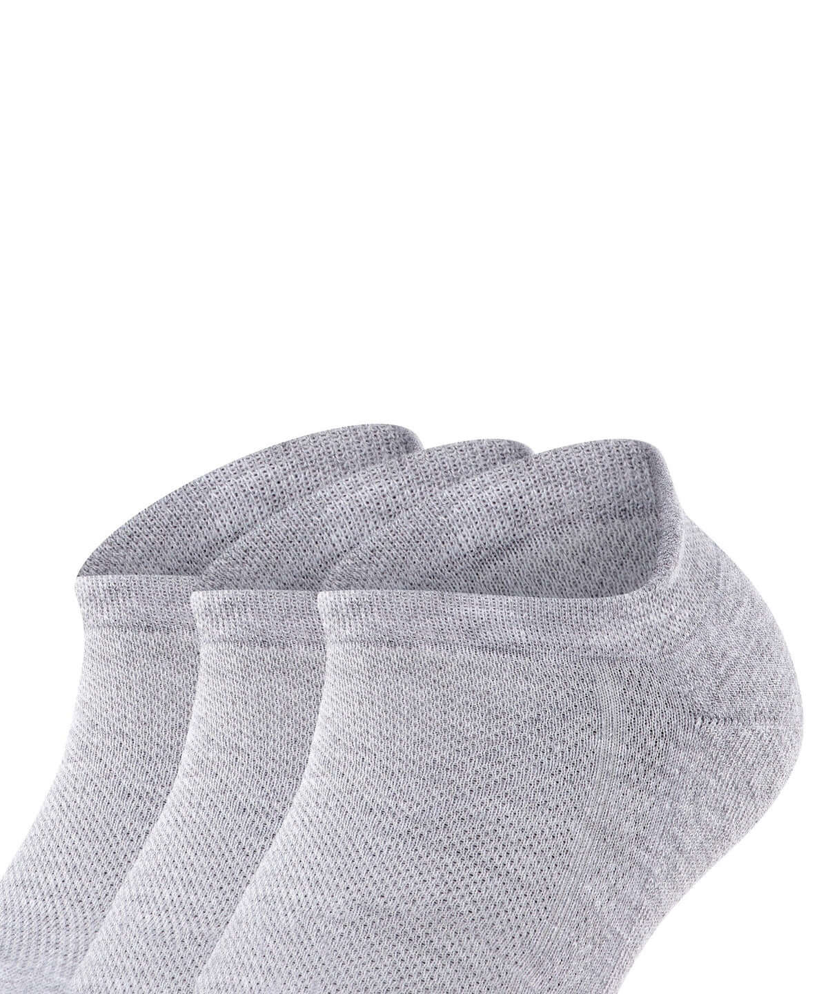 FALKE Cool Kick grijze sneakersokken - 3 paar, ergonomisch en vochtabsorberend.