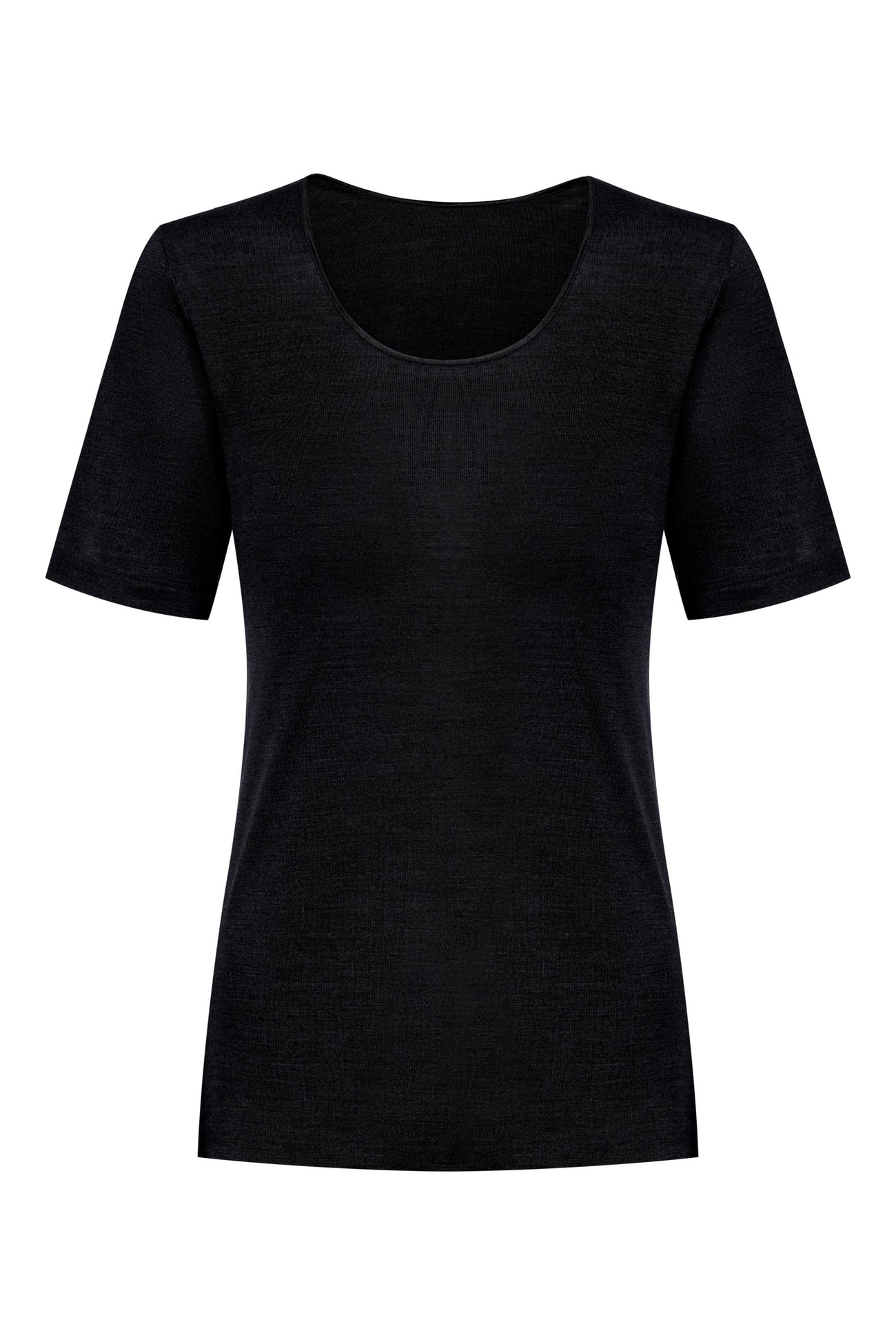 Mey Shirt Korte Mouw Wol Zijde Exquisite 66576 3 schwarz