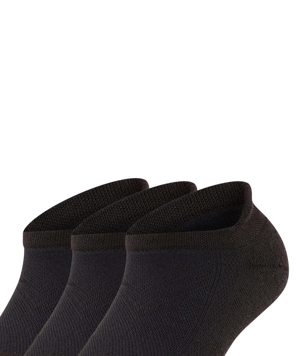 Bundel FALKE Cool Kick, zwarte sneakersokken, 3 paar met ergonomisch en ademend ontwerp.