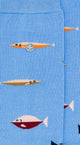 Alfredo Gonzales Fish Sokken AG-Sk-FIS-01 113 Light Blue/Orange/Blue Foto 21583