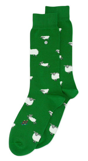 Alfredo Gonzales Sheep Sokken AG-Sk-SHE-01 115 Green/White Foto 21556