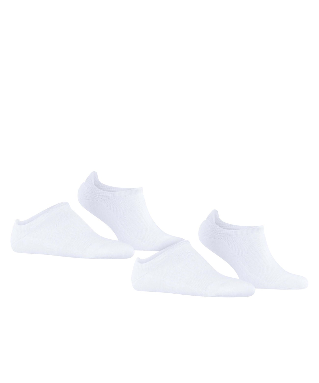 Esprit Active Basic sneakersokken dames 2-pack wit, sportief, biologisch katoen, elastische steun, anti-glij hiel, duurzaam ontwerp.