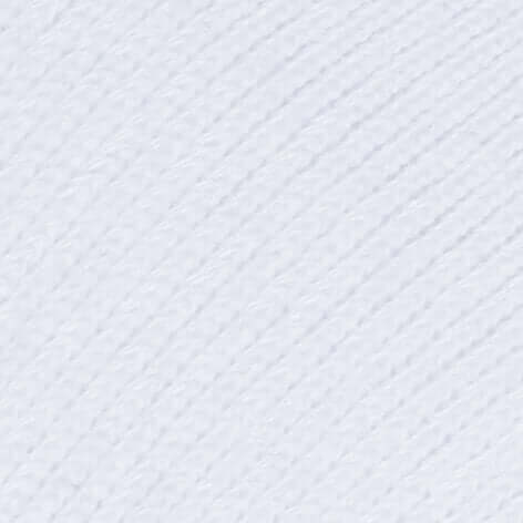 Close-up van witte geweven textuur van Esprit sneakersokje, gemaakt van biologische katoen.