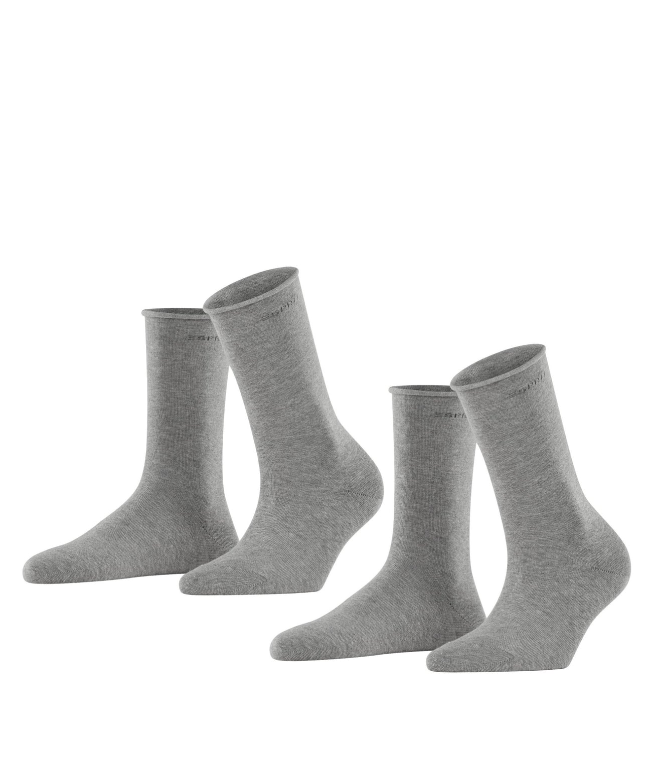 Esprit Basic Pure Sokken Dames 2-PACK 19583 3390 light greymel. Foto 29288