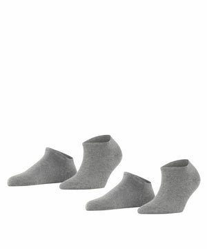 Esprit Basic Uni 2-PACK Sneakersokken Dames 18530 3390 light greymel. Foto 16268