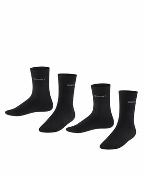 Esprit Foot Logo Kinderen 2-PACK 19041 3000 black Foto 16286