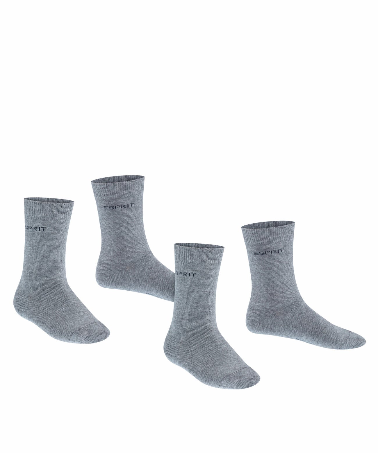 Esprit Foot Logo Kinderen 2-PACK 19041 3390 light greymel. Foto 16295