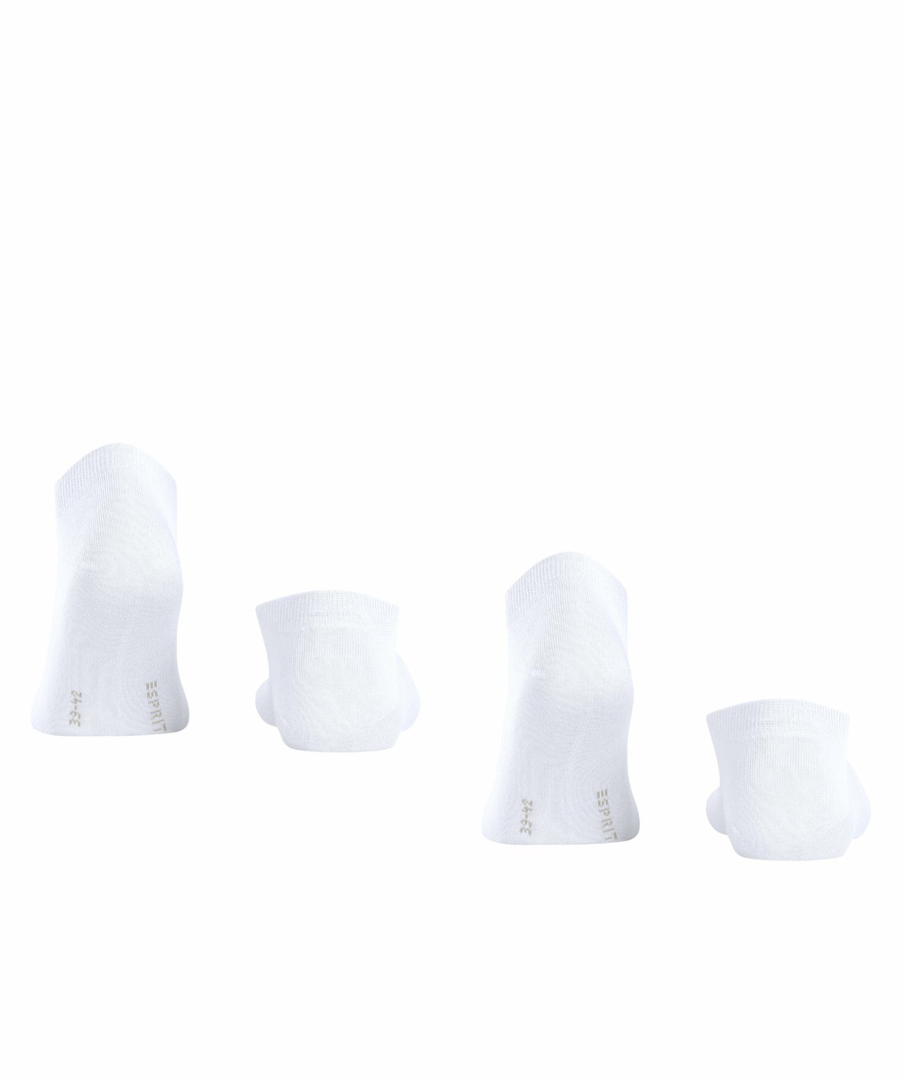 Esprit Sneakersokje Basic Uni Heren 2-PACK 17855  2000 white Foto 16072