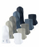 Esprit Solid Mix 5-pack sneakersokken heren in verschillende kleuren, biologisch katoen, enkelhoog