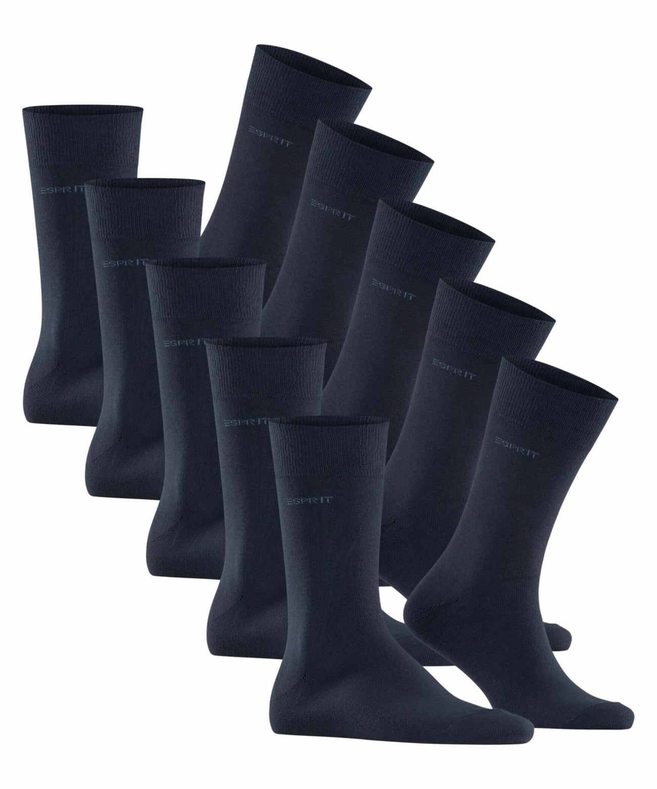 Esprit Uni Sokken Heren 5-PACK in marine, comfortabel en duurzaam, ideaal voor dagelijks gebruik.