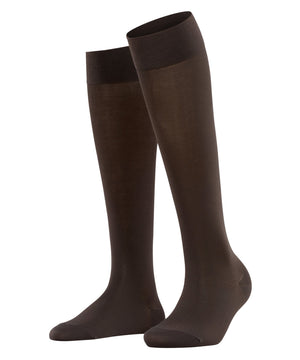 FALKE CottonTouch Dames Kniekous 46605 5233 dark brown Foto 27442