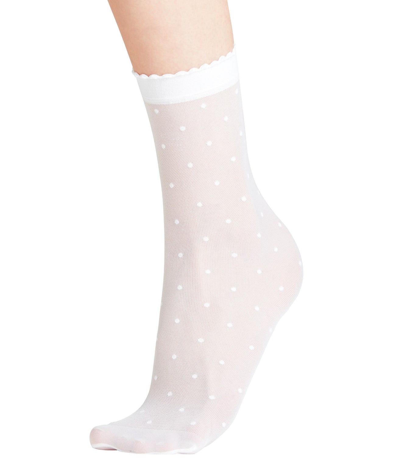 FALKE Dot Sokje Dames 41452  2209 white Foto 7036