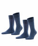 FALKE Happy 2-Pack Herensokken 14610 6127 navy mel. Foto 7359