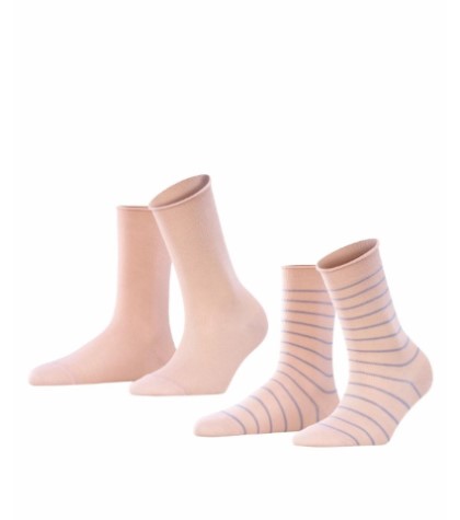 FALKE Happy Stripe 2-PACK Sokken Dames 46419 8645 BLOSSOM Foto 10029