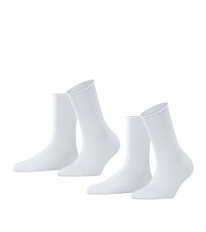 FALKE Happy Uni 2-PACK Sokken Dames 46417 2000 white Foto 9978