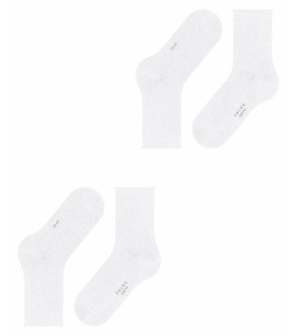 FALKE Happy Uni 2-PACK Sokken Dames 46417 2000 white Foto 9979