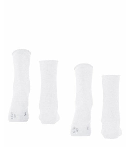 FALKE Happy Uni 2-PACK Sokken Dames 46417 2000 white Foto 9980