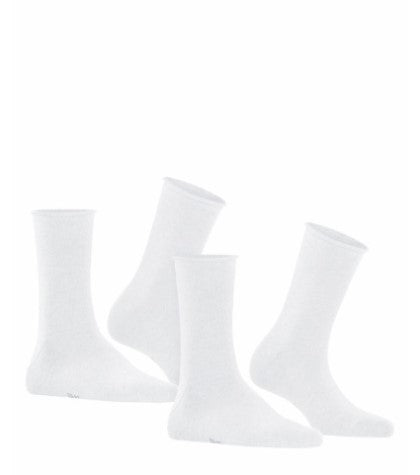 FALKE Happy Uni 2-PACK Sokken Dames 46417 2000 white Foto 9983