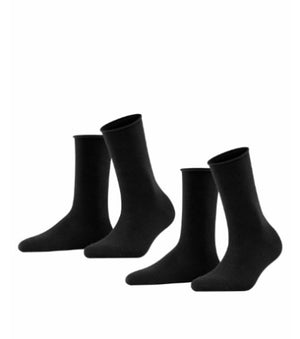 FALKE Happy Uni 2-PACK Sokken Dames 46417 3000 black Foto 9984