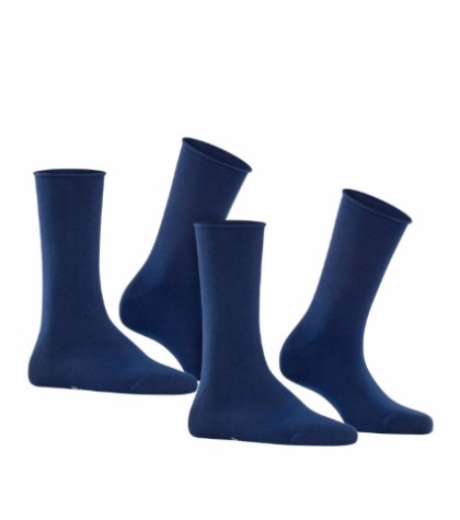 FALKE Happy Uni 2-PACK Sokken Dames 46417 6000 royal blue Foto 10000