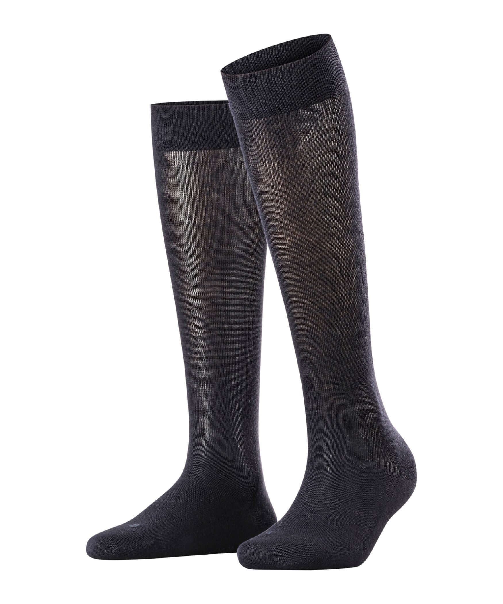 FALKE Dames Kniekousen Sensitive London W Kh katoen met comfort tailleband 1 paar, Grijs Anthracite Melange 3080, 35-38 FALKE Dames Kniekousen Sensitive London W Kh katoen met comfort tailleband 1 paar, Grijs Anthracite Melange 3080, 35-38