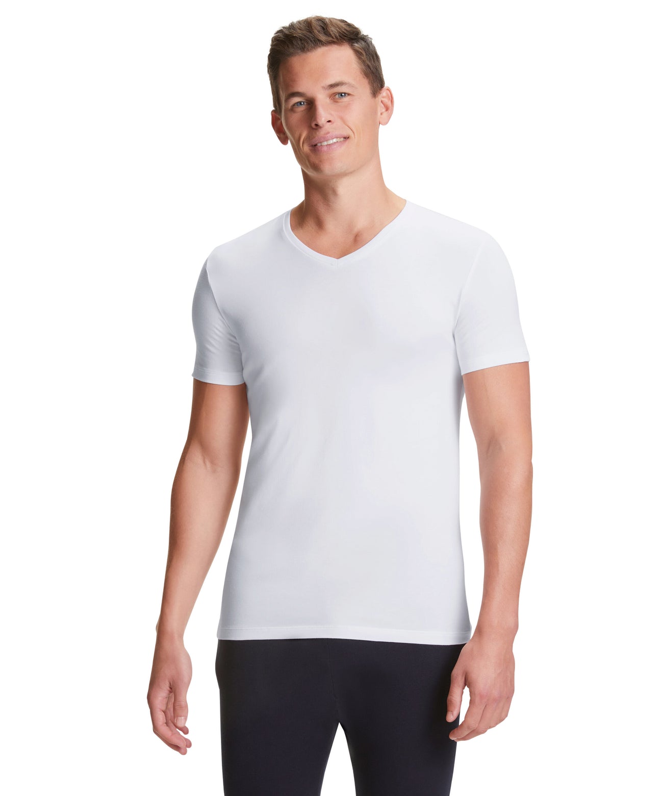 FALKE T-Shirt 2-Pack Daily Comfort Heren 68107 2000 white Foto 29355