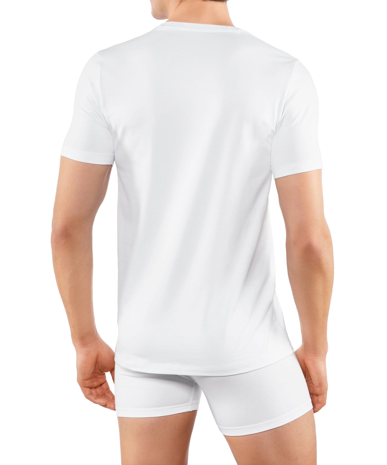 FALKE T-Shirt 2-Pack Daily Comfort Heren 68108 2000 white Foto 29374