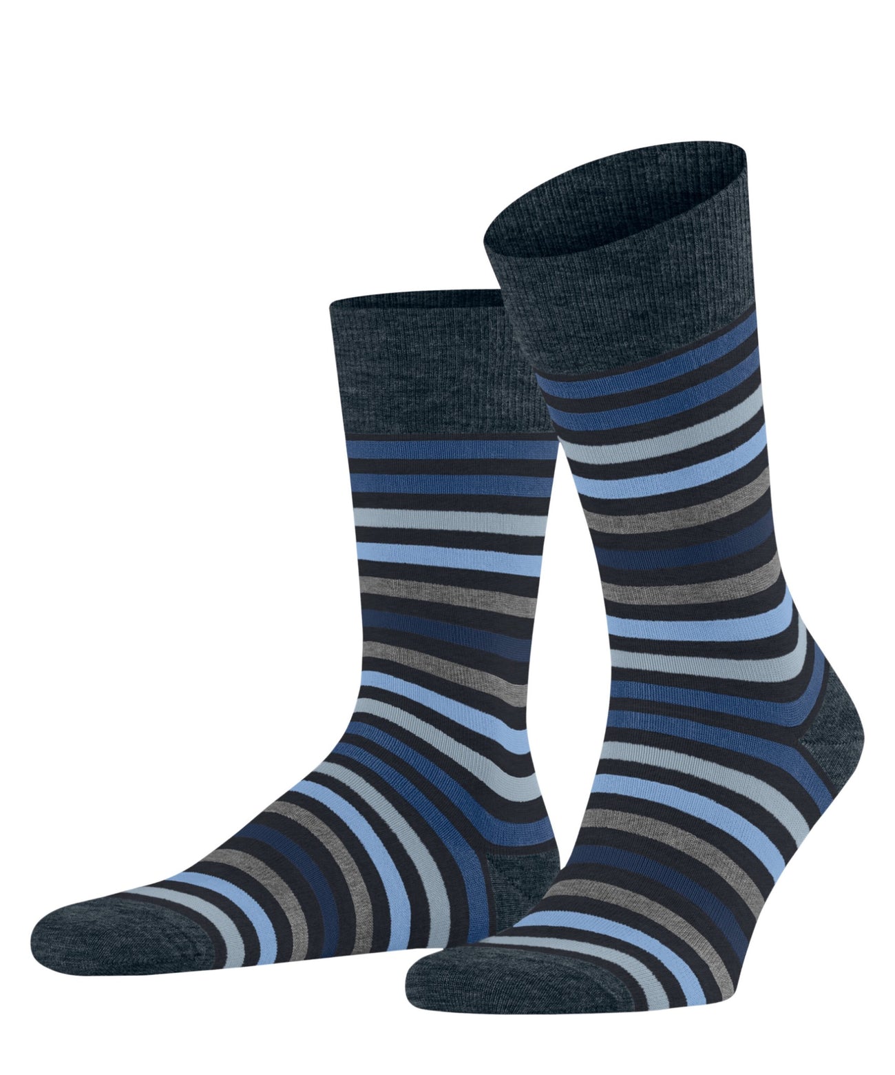 FALKE Tinted Stripe Fantasiesok Heren 13279 6371 dark navy Foto 26650