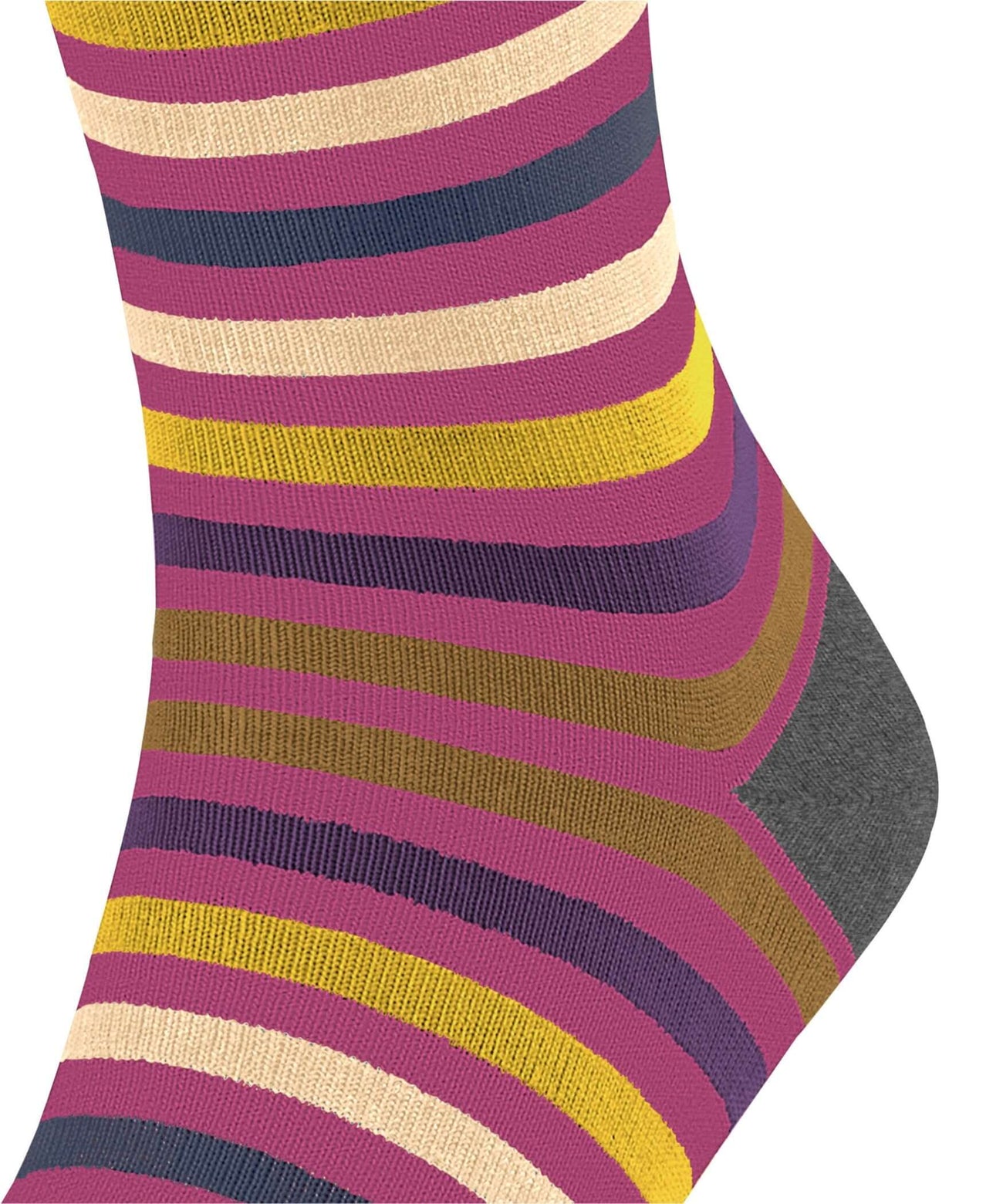 FALKE Tinted Stripe Fantasiesok Heren 13279 8409 pink orchid Foto 22991