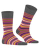 FALKE Tinted Stripe Fantasiesok Heren 13279 8409 pink orchid Foto 22992