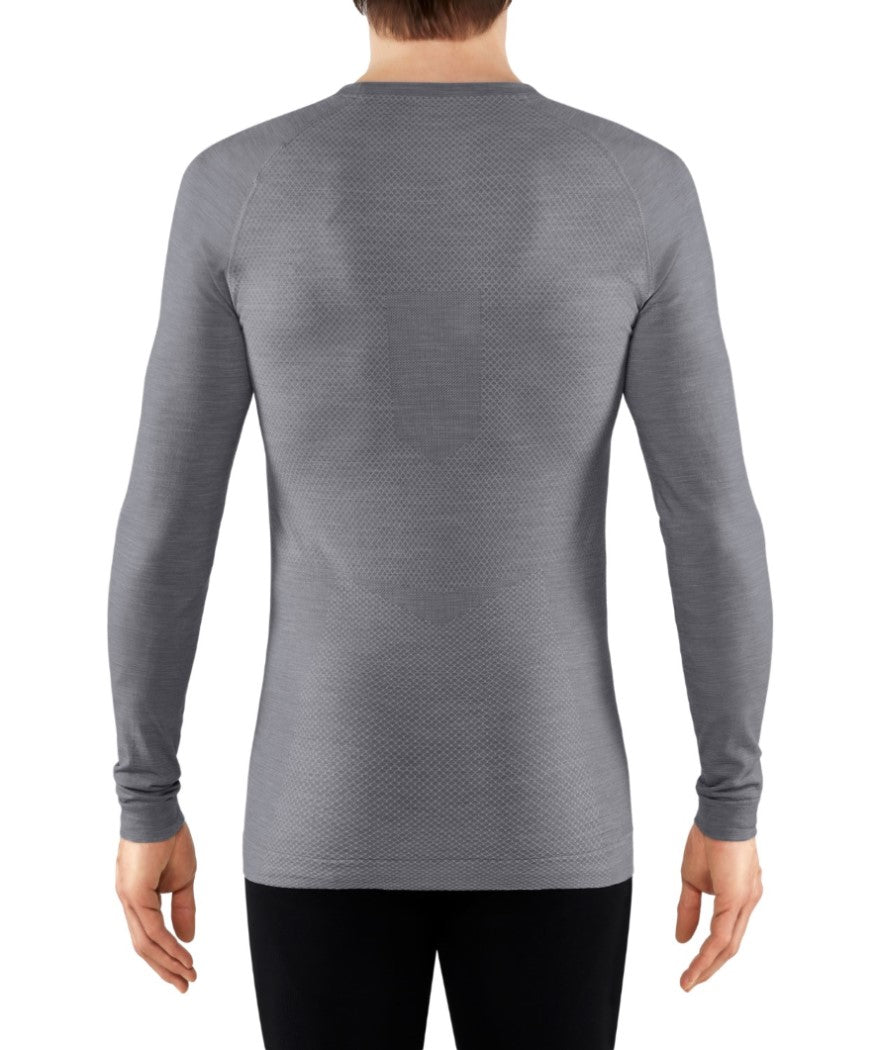 FALKE Wool Tech Light Shirt Lange Mouw Heren 33233 3757 grey-heather Foto 9196