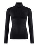 FALKE Zip Shirt Maximum Warm Dames 33036 3000 black Foto 26323