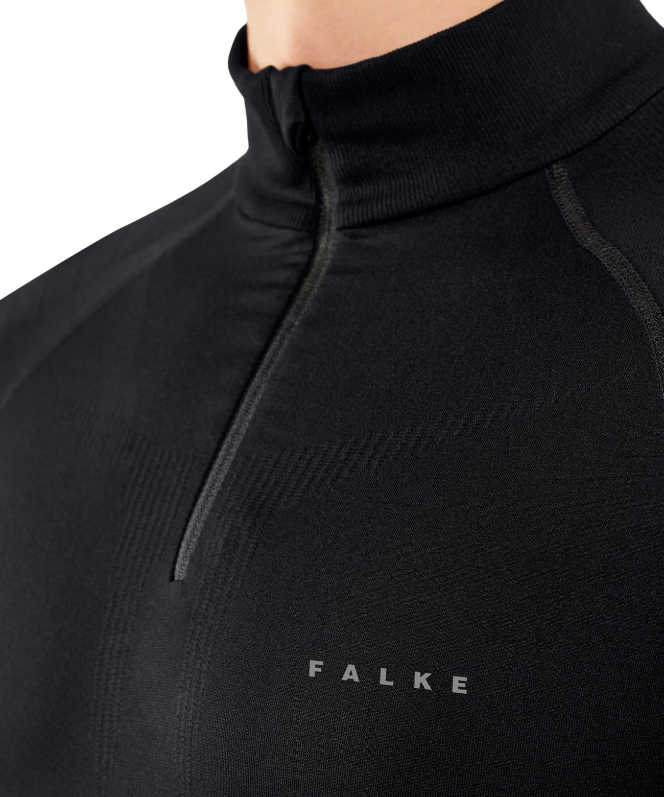 FALKE Zip Shirt Maximum Warm Heren 33536 3000 black Foto 26355