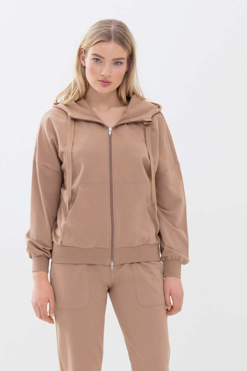 Mey Cardigan Hoodie Dames 17446 82 chai tea Foto 19740
