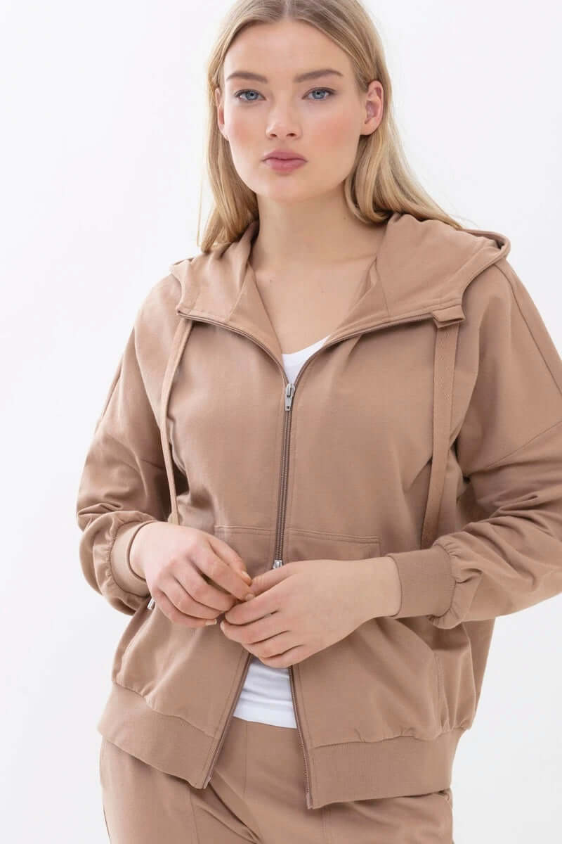 Mey Cardigan Hoodie Dames 17446 82 chai tea Foto 19742