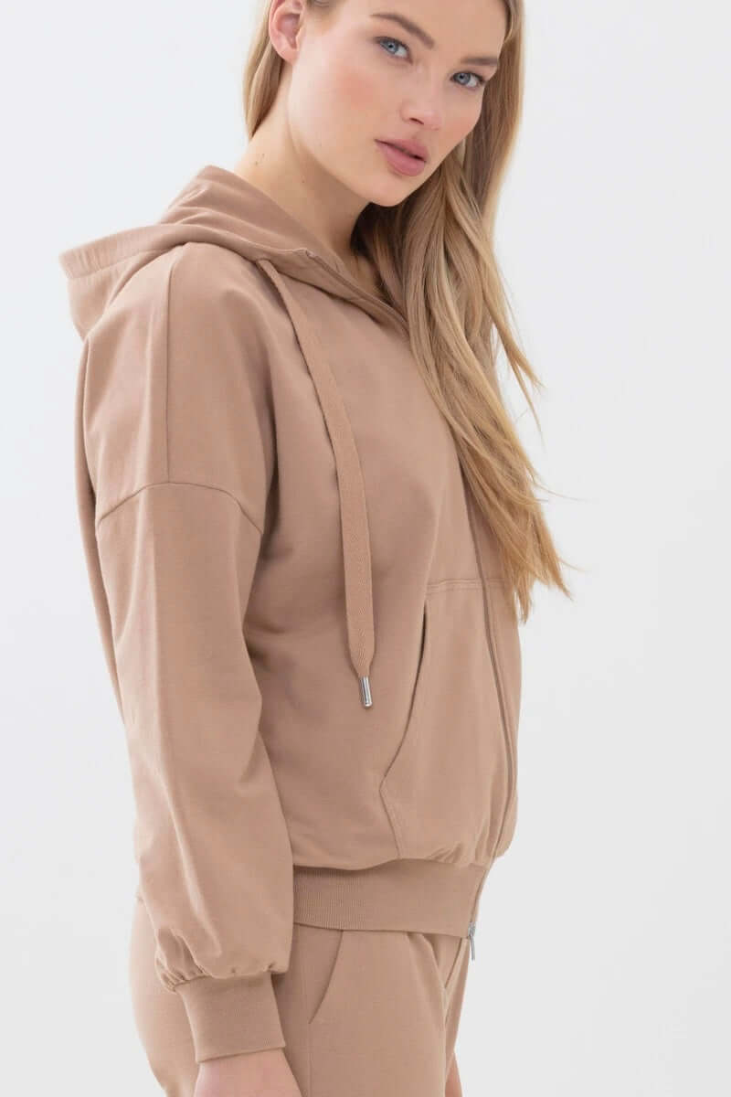 Mey Cardigan Hoodie Dames 17446 82 chai tea Foto 19743