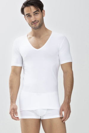 Mey Eronderhemd V-Hals Slim-Fit Dry Cotton 46098 101 weiss Foto 5894