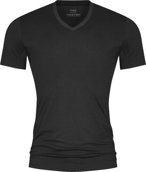 Mey Hybride T-Shirt V-Hals 30038 123 schwarz Foto 11039