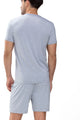 Mey Lounge Shirt korte mouw Jefferson Heren 65630 620 light grey melange Foto 16894