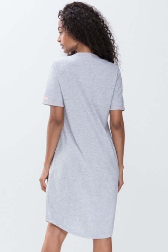Mey Nachthemd Korte mouw ZZZleepwear Dames 16450 437 stone grey melange Foto 17301